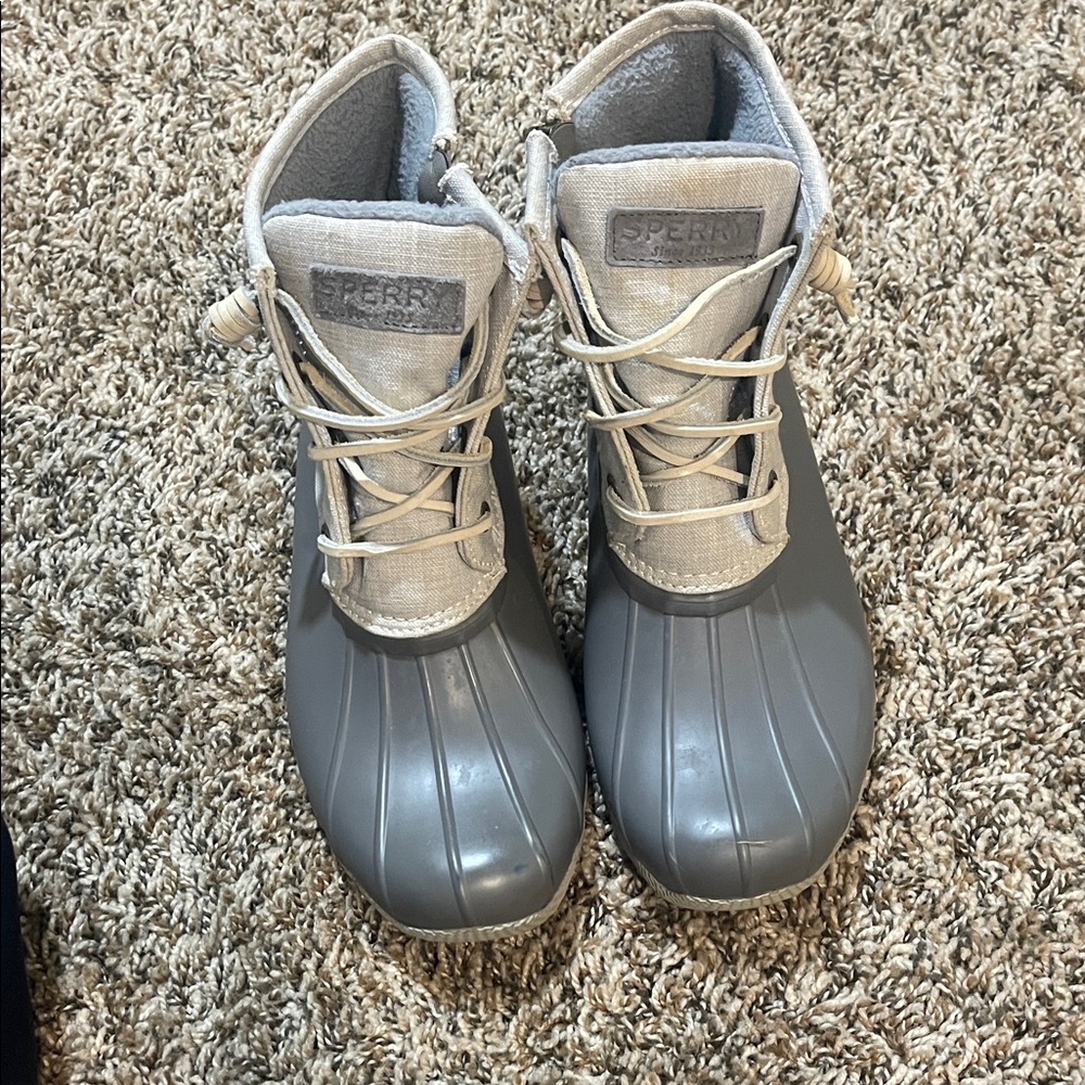 Sperry Gray Waterproof Boots